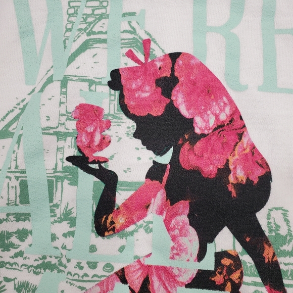 Disney Epcot World Showcase UK Pavilion ALICE IN WONDERLAND HOODIE L EUC - Picture 11 of 11